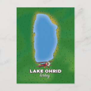 Lake Ohrid Turkey-Karte Postkarte
