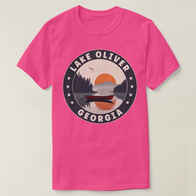 Lake Oliver Georgia Sunset TShirt (Design vorne)