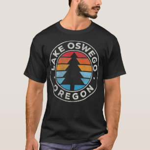 Lake Oswego Oregon ODER Vintager grafischer Retro- T-Shirt