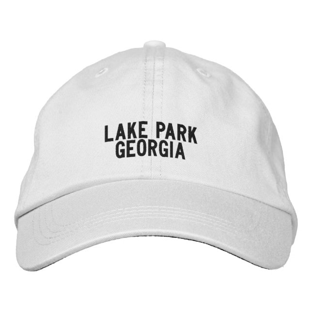 Lake Park Georgia Hat Bestickte Baseballkappe (Vorderseite)