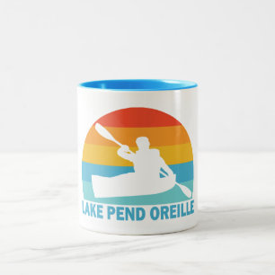 Lake Pend Oreille Idaho Kajaktour Zweifarbige Tasse