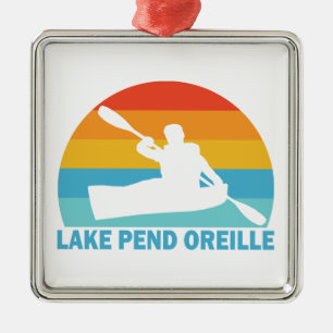 Lake Pend Oreille Idaho Kayak Ornament Aus Metall