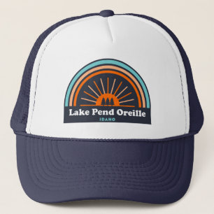 Lake Pend Oreille Idaho Rainbow Truckerkappe