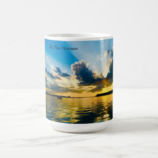 Lake Pepin Sonnenuntergang: Golden Hour über dem W Kaffeetasse