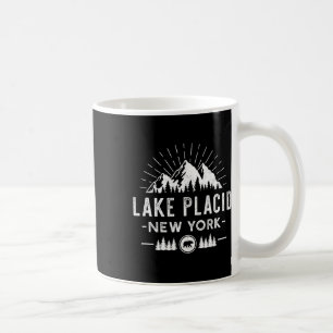 Lake Placid New York - Bergskifahren Wandern Fisch Kaffeetasse