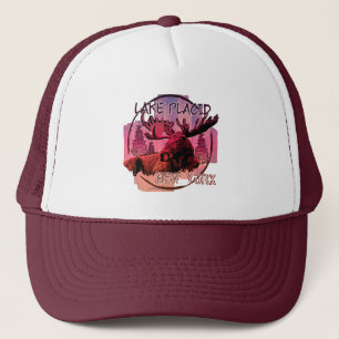 Lake Placid New York casquette d'orignaux rustique