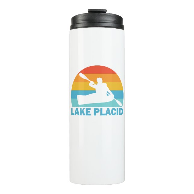 Lake Placid New York Kayak Thermosbecher (Vorderseite)