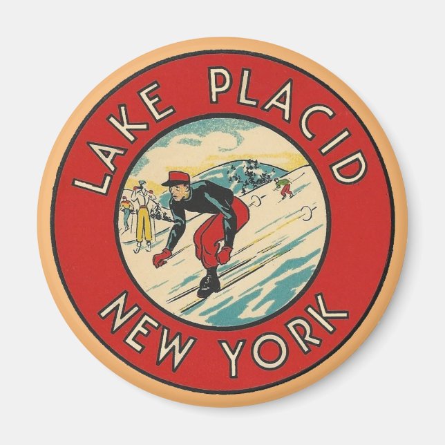 Lake Placid, New York - Magnet (Devant)