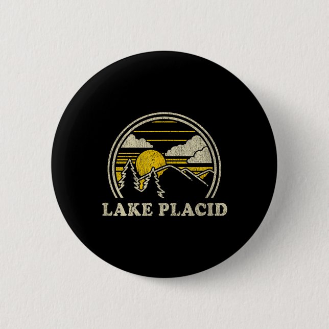 Lake Placid New York Ny Button (Vorderseite)
