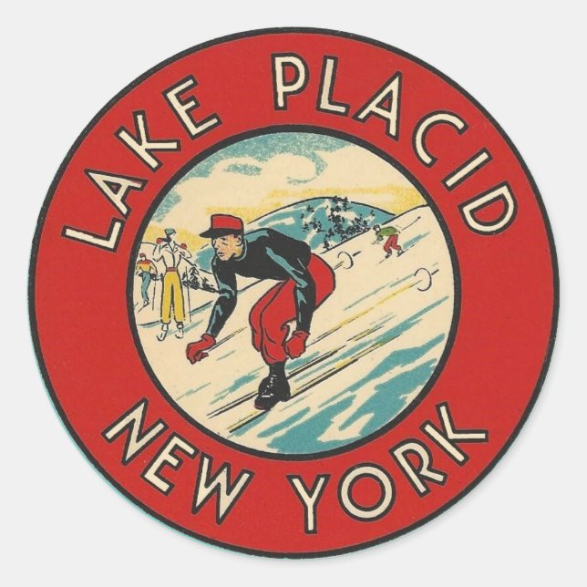 Lake Placid, New York - Sticker (Devant)