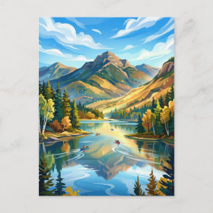Lake Placid, New York USA -> Lake Placid, New York Postkarte