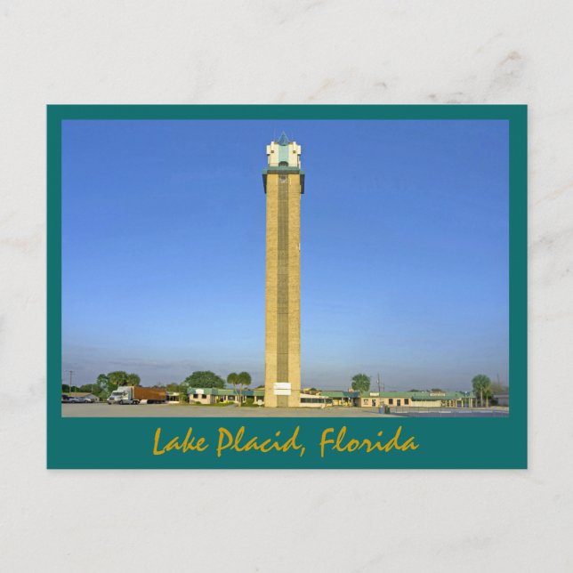 Lake Placid Tower- Lake Placid, Florida Postkarte (Vorderseite)