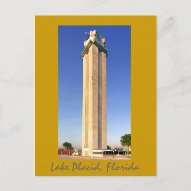Lake Placid Tower- Lake Placid, Florida Postkarte (Vorderseite)