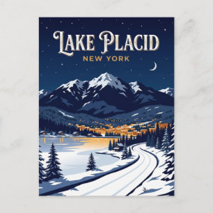 Lake Placid USA Postkarte