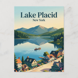 Lake Placid USA Postkarte