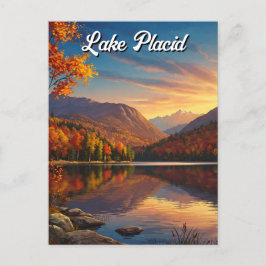 Lake Placio New York Herbstreise Postkarte