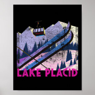 Lake Placio Ski - Vintager Style Lake Placio Skifa Poster