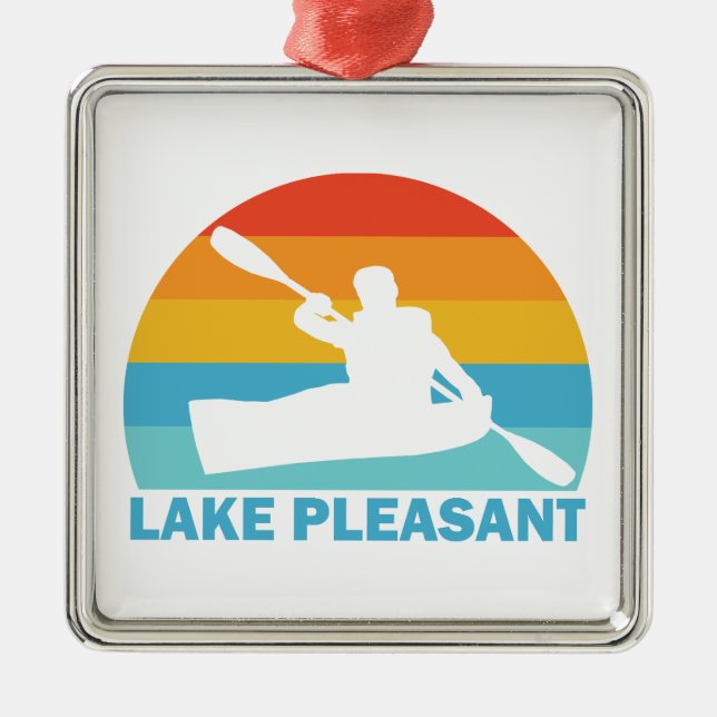 Lake Pleasant Arizona Kayak Ornament Aus Metall (Vorne)