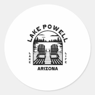 Lake Powell Arizona Outdoor Vintage Runder Aufkleber