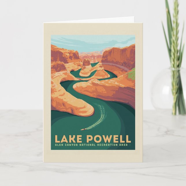 Lake Powell | Arizona & Utah Karte (Vorderseite)