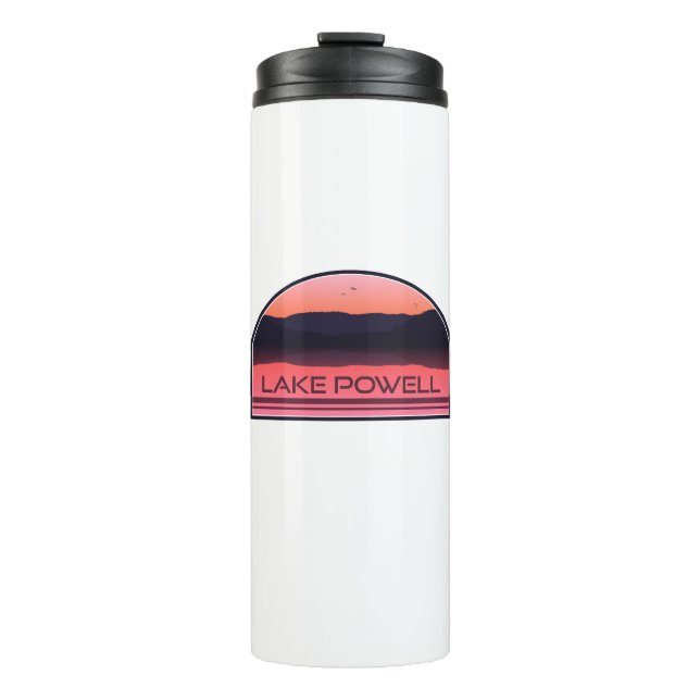 Lake Powell Arizona Utah Red Sunrise Thermosbecher (Vorderseite)