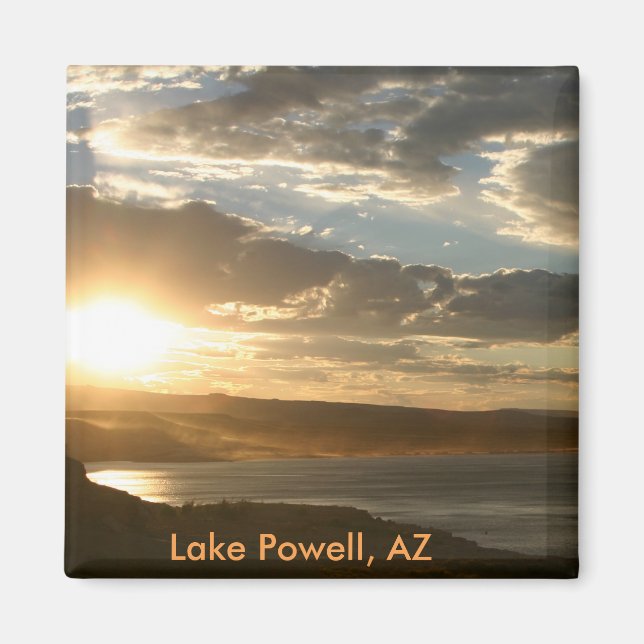 Lake Powell AZ bei Sonnenuntergang Magnet (Vorne)