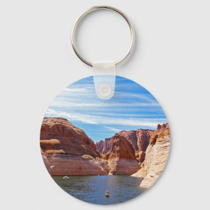 Lake Powell Page Arizona Water Reservoir Landscape Schlüsselanhänger