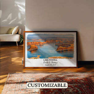 Lake Powell Utah Poster, Aquarell, Maßgeschneidert Poster