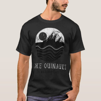Lake Quinault Vintage Berge Wandern Washington T-Shirt