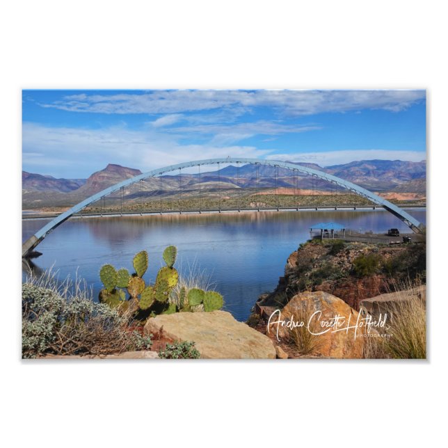 Lake Roosevelt Bridge Fotodruck (Vorne)