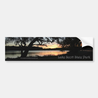 Lake Scott Staat Park Kansas Sunset Autoaufkleber