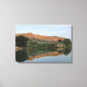 Lake Scott Staat Park - Reflection Wrapped Canvas Leinwanddruck