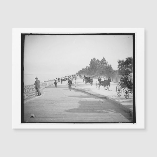 Lake Shore Drive, Chicago, Illinois Vintag Magnetkarte (Vorderseite)
