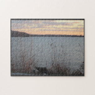 Lake Shore Sunset Puzzle