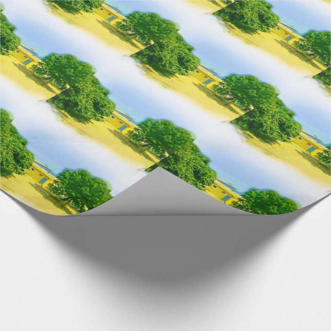 Lake Shores of the Chicago Beach Geschenkpapier (Ecke)