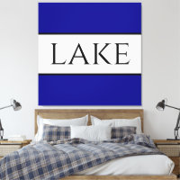 LAKE Sporty Bold Navy Blue White Summer Strips