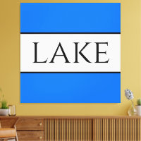 LAKE Sporty Fun Bright Blue White Summer Streifen