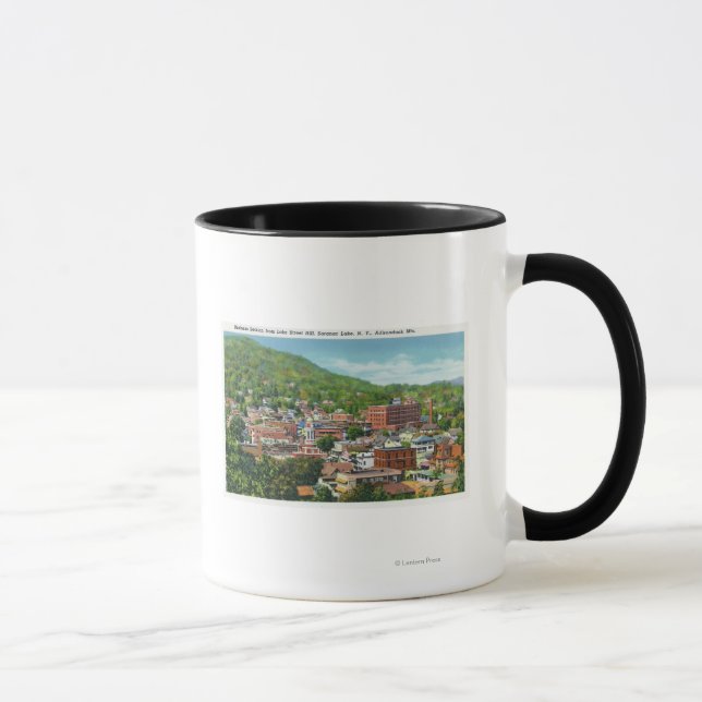 Lake Street Hill Ansicht of Business Section Tasse (Rechts)