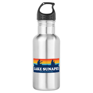 Lake Sunapee New Hampshire Canoe Edelstahlflasche