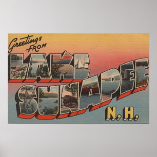 Lake Sunapee, New Hampshire - Grosser Brief Poster