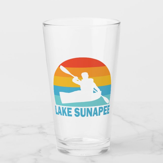Lake Sunapee New Hampshire Kayak Glas (Vorderseite)