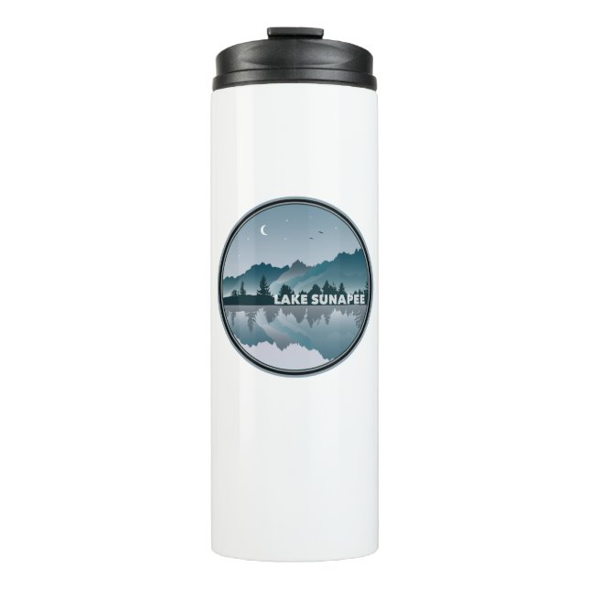 Lake Sunapee New Hampshire Reflektion Thermosbecher (Vorderseite)
