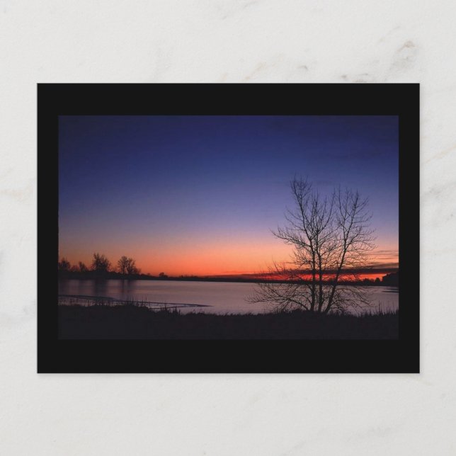 Lake Sunrise Postkarte (Vorderseite)