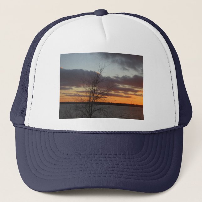 Lake Sunset Hat Truckerkappe (Vorderseite)