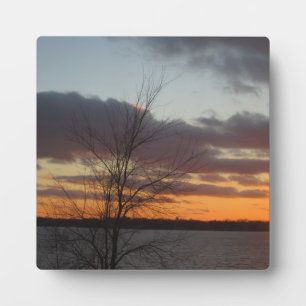Lake Sunset Plaque Fotoplatte