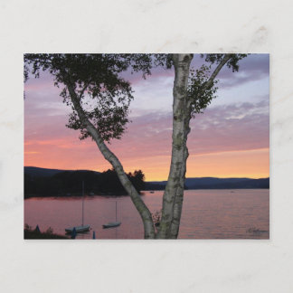 Lake Sunset Postcard Postkarte