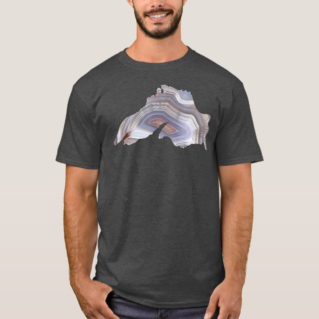 Lake Superior Agate Großes Geschenk für Rockhounds T-Shirt (Vorderseite)