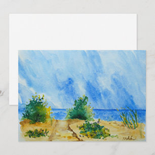 Lake Superior Aquarellkarte Ankündigung