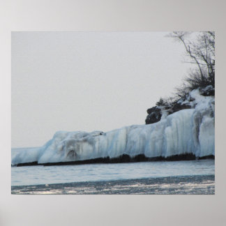 Lake Superior Ice Print Poster
