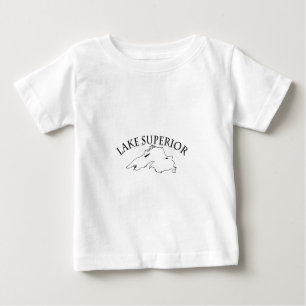 Lake Superior Karte Baby T-shirt